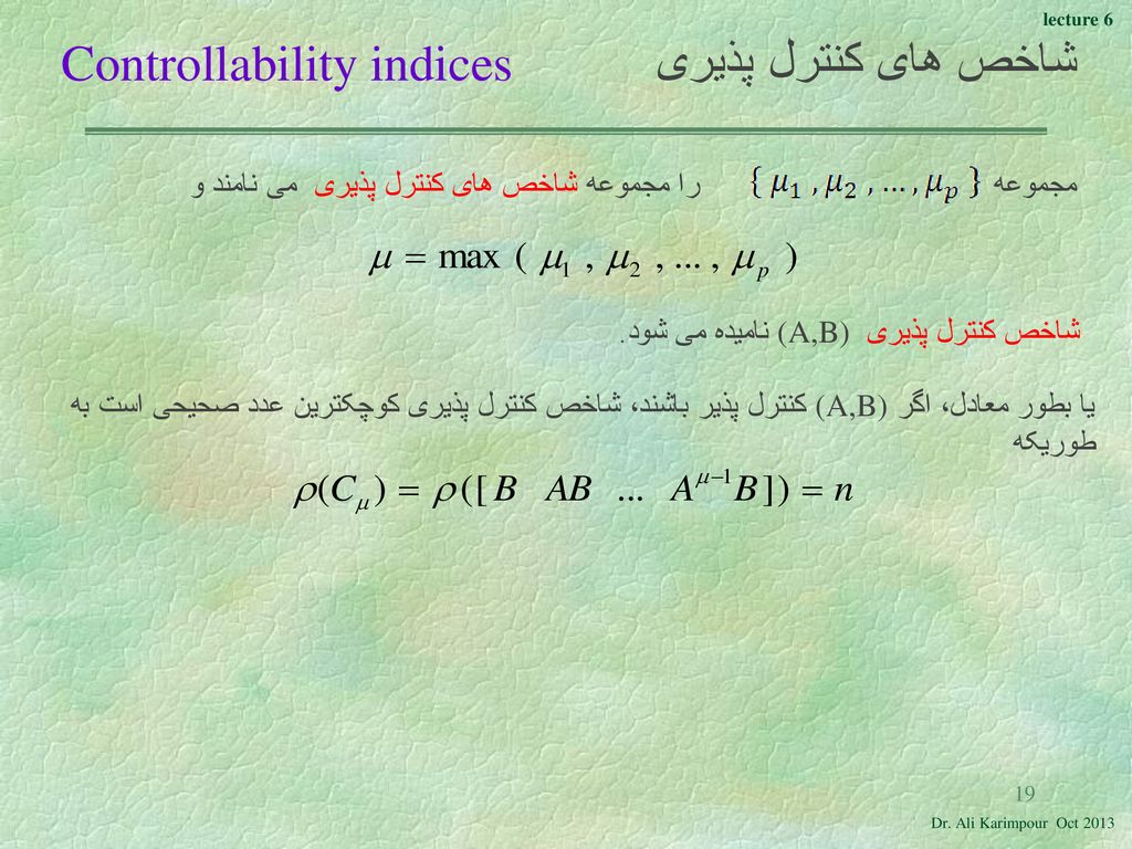 Construction Of Average Controllability Indices A Participants N