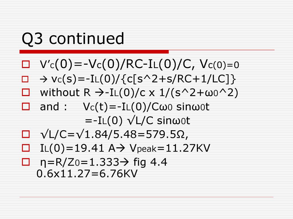 Capacitor Switching Continued Ppt Download