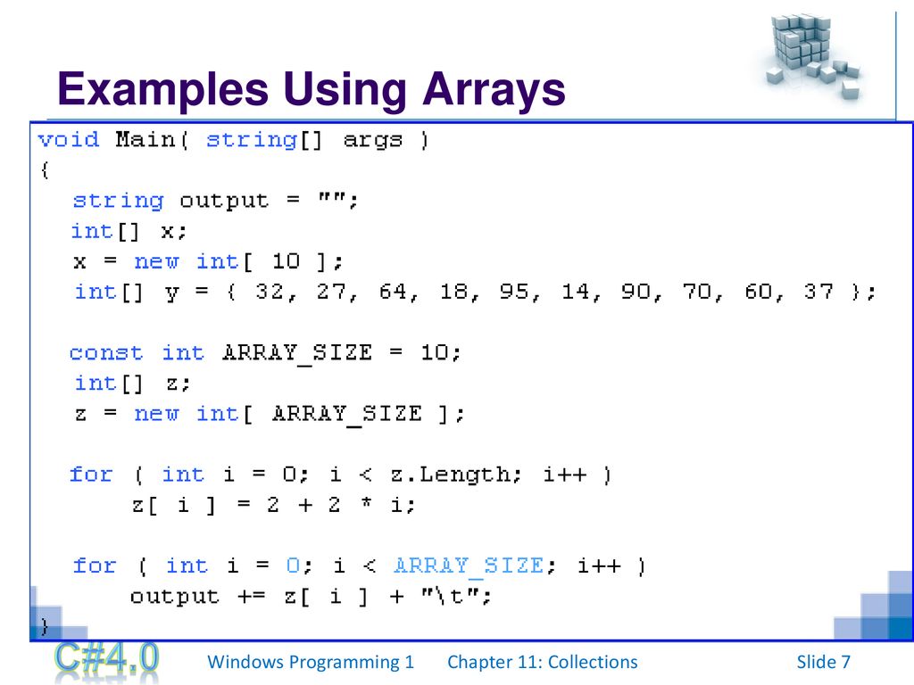Chapter : Arrays. - ppt download