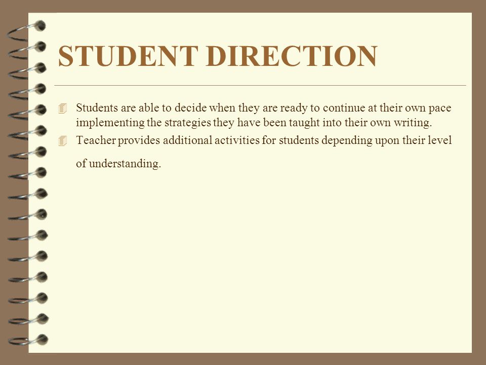 STUDENT DIRECTION