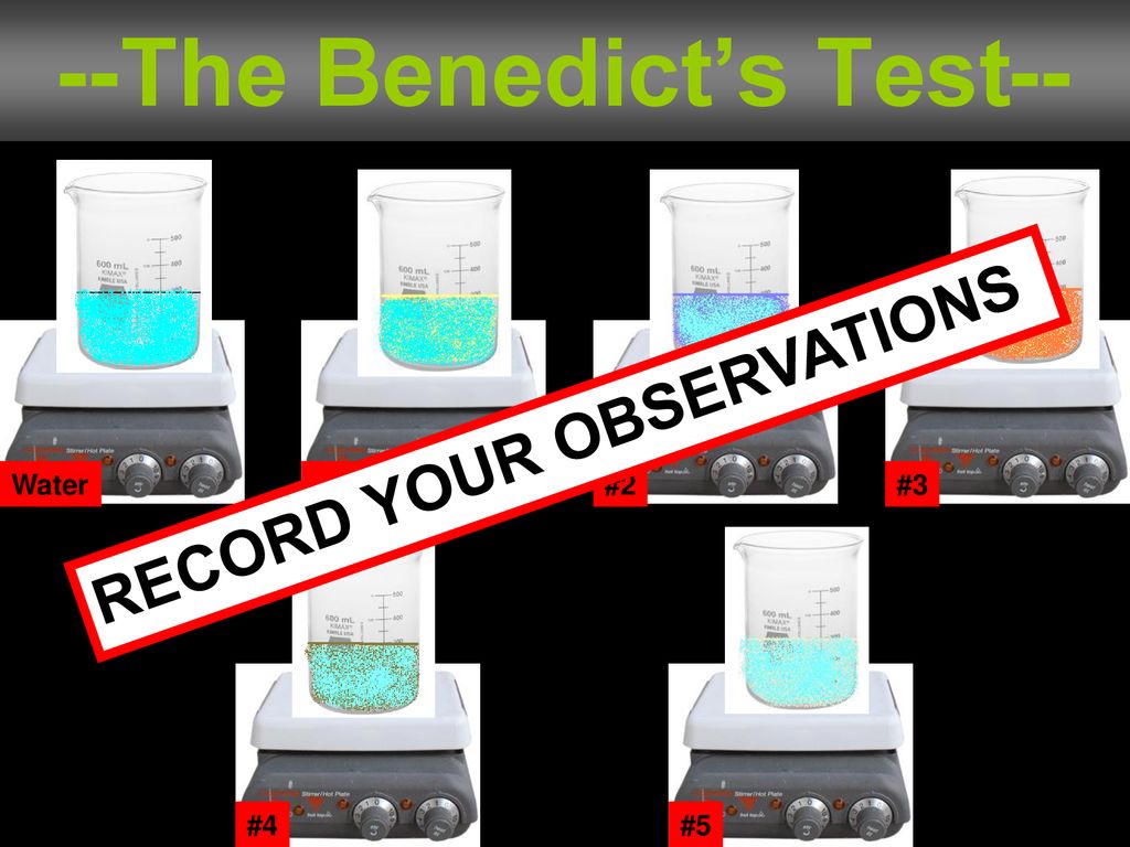 --The Benedict’s Test--