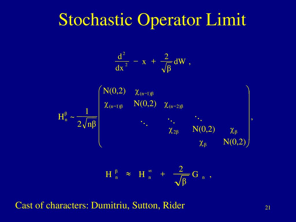 Advances In Random Matrix Theory Stochastic Eigenanalysis Ppt Download