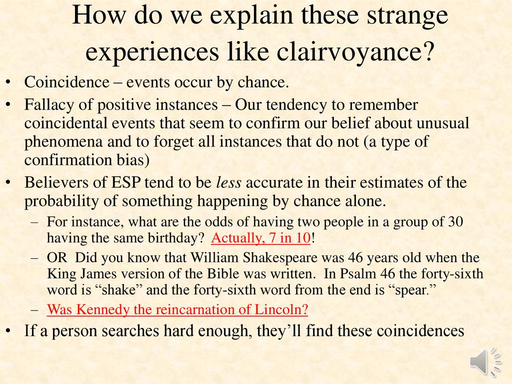 Is there extrasensory perception ppt download