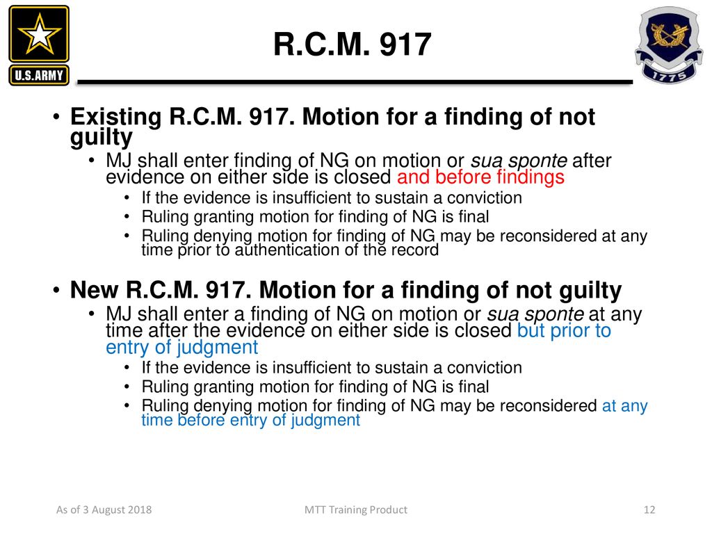 MILITARY JUSTICE ACT OF 2016 Forums Findings and Sentencing ppt