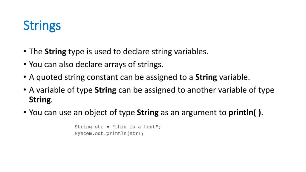 Java - Data Types, Variables, and Arrays - ppt download
