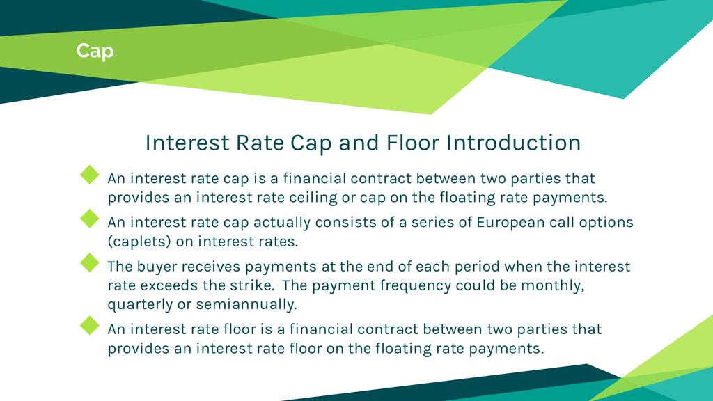 Interest Rate Caps And Floors Vaulation Alan White Finpricing