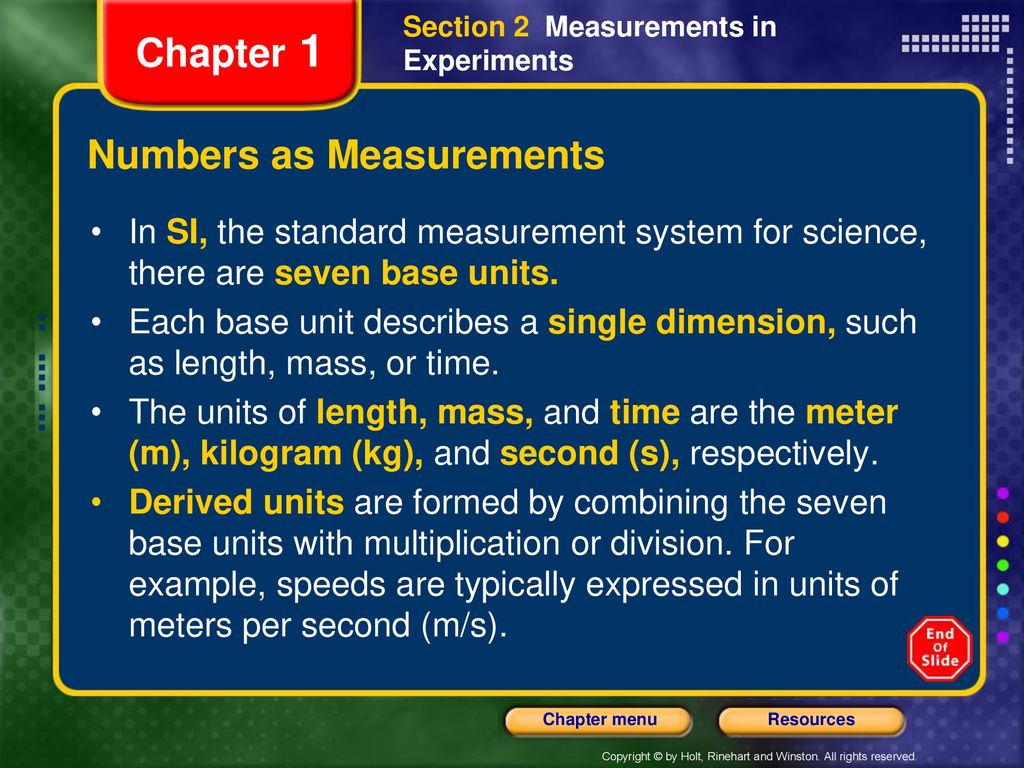 Numbers as Measurements