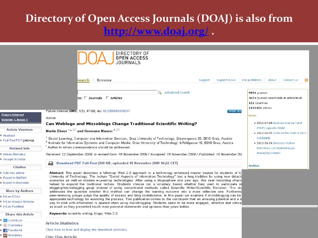 Open sources content open access repositories opendoar ppt download