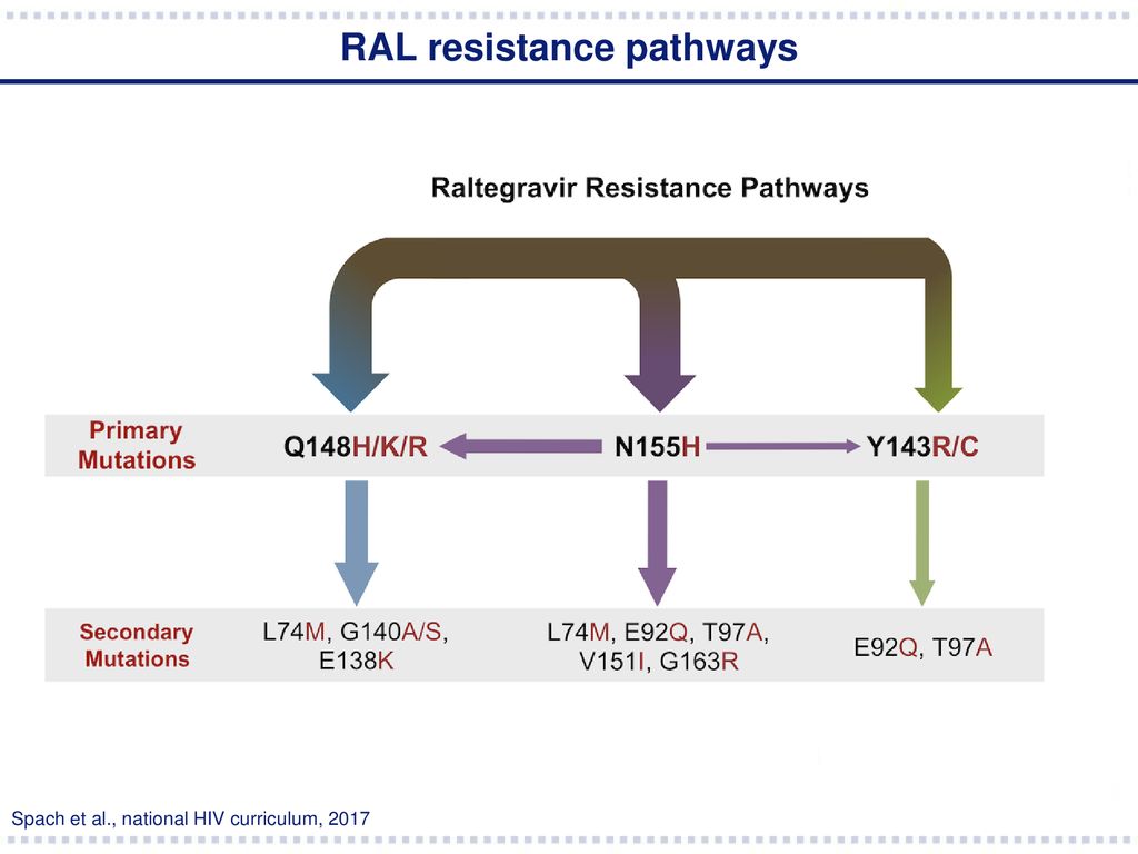 RAL resistance pathways