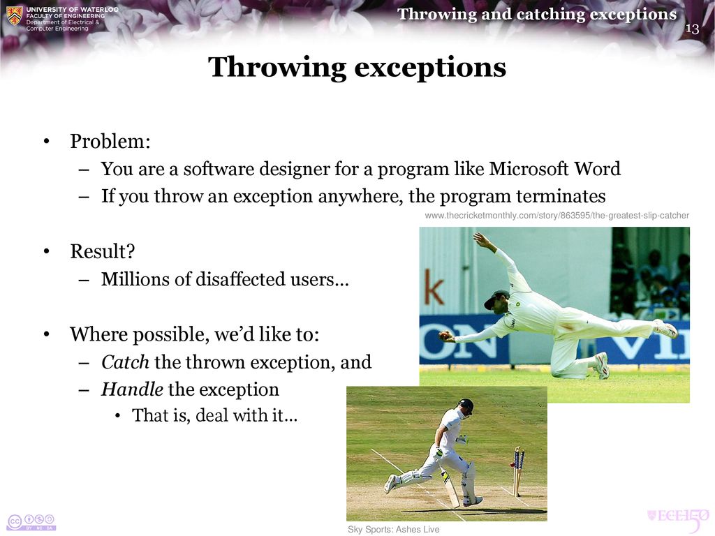 Throwing and catching exceptions - ppt download