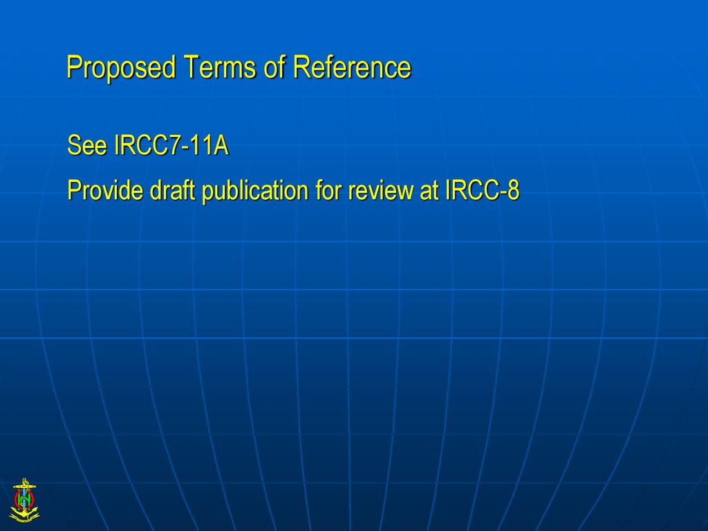 Proposed Terms of Reference