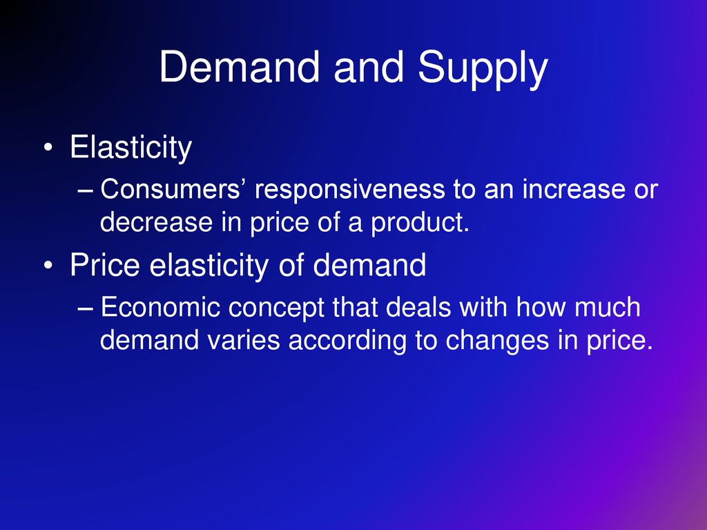 Demand and Supply. - ppt download