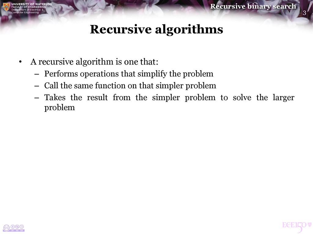 Recursive binary search - ppt download