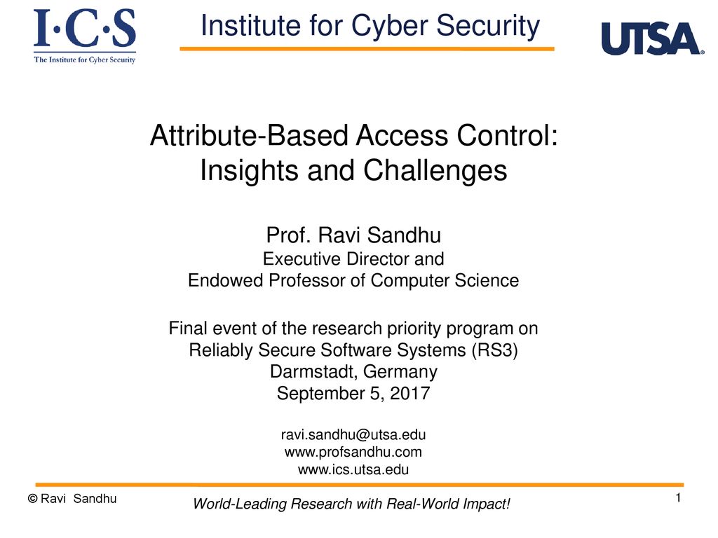 Institute For Cyber Security - Ppt Download