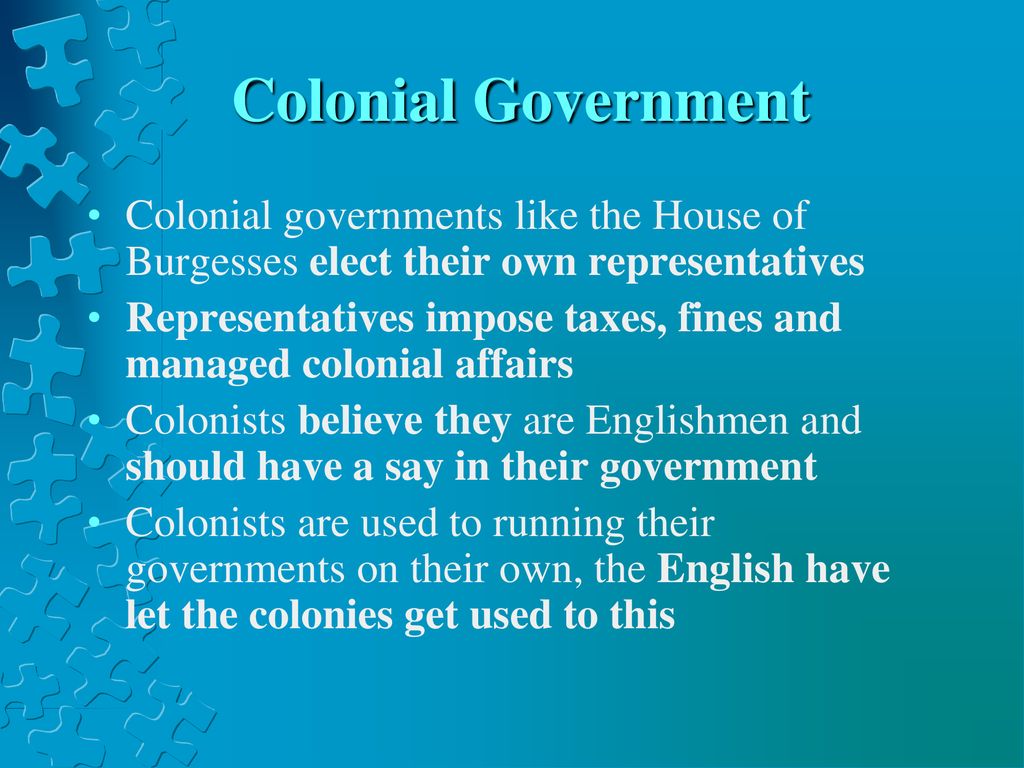 17th Century Settlers and Early Government in the Colonies ppt download