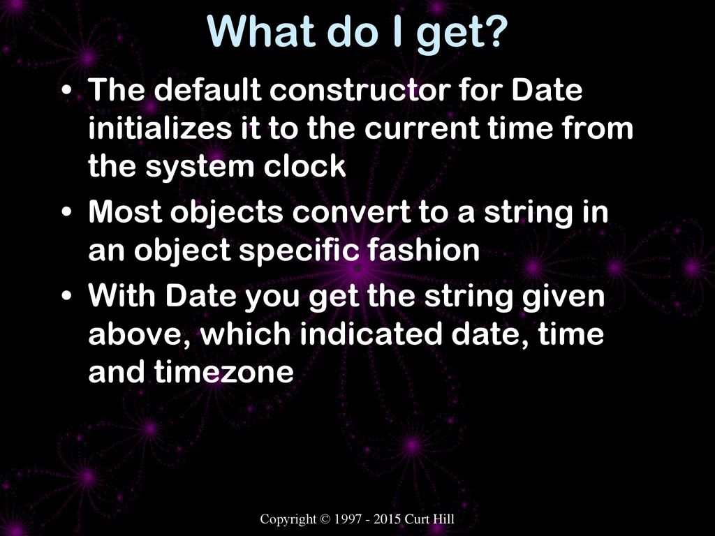Objects as Variables Featuring the Date Object - ppt download