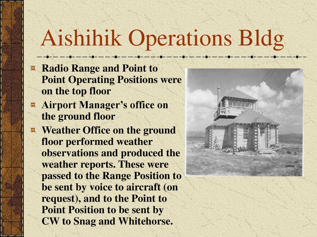 Aishihik Operations Bldg