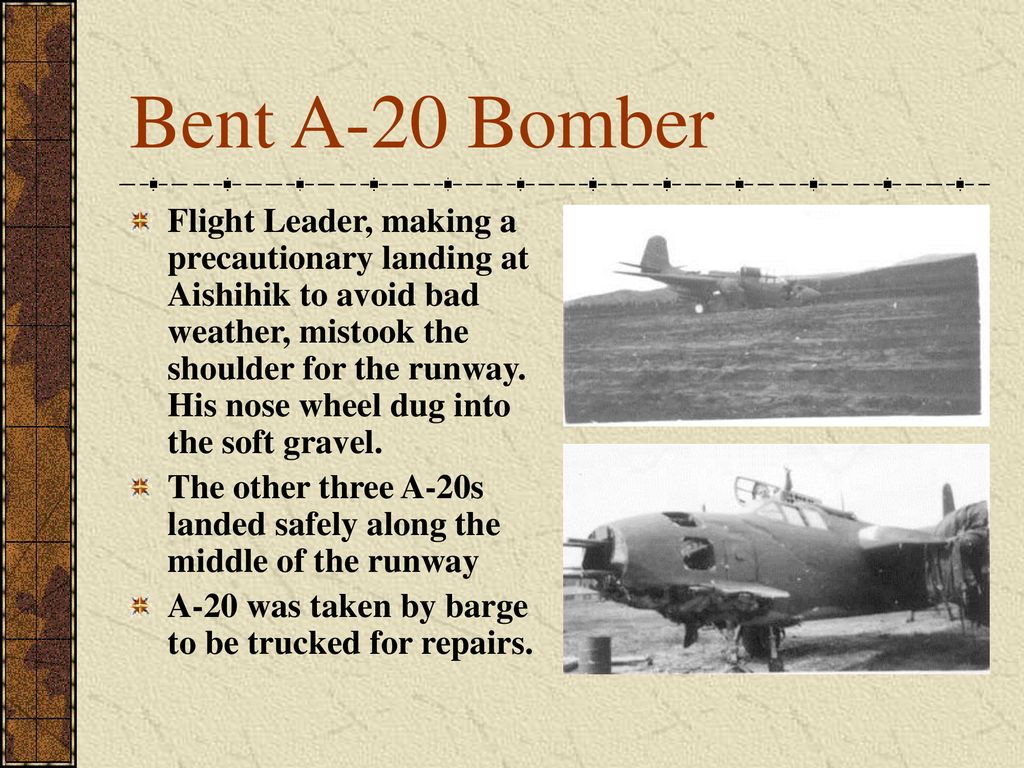 Bent A-20 Bomber