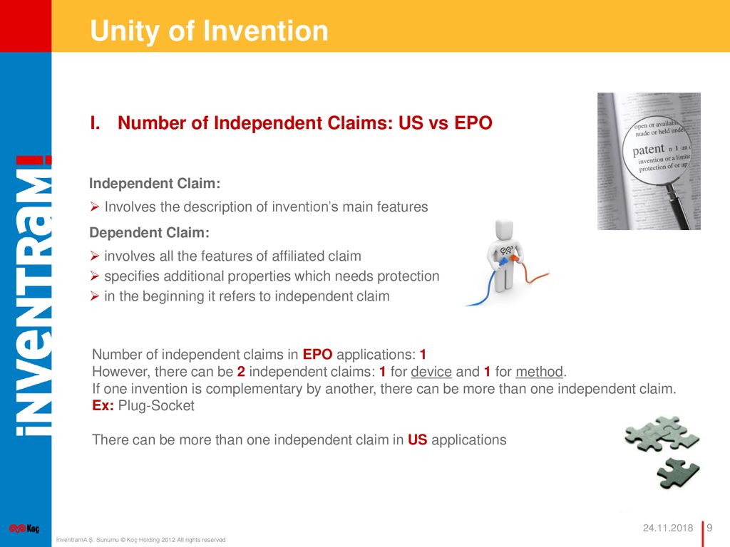 Unity of Invention Number of Independent Claims: US vs EPO