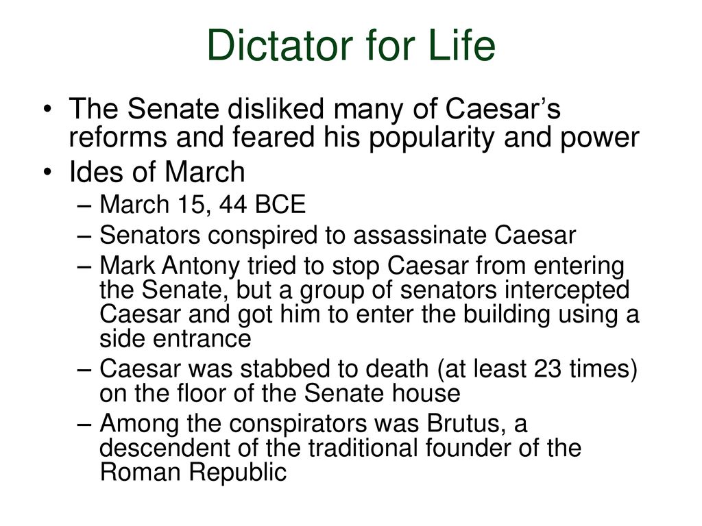 Civil War in Rome and the End of the Roman Republic ppt download