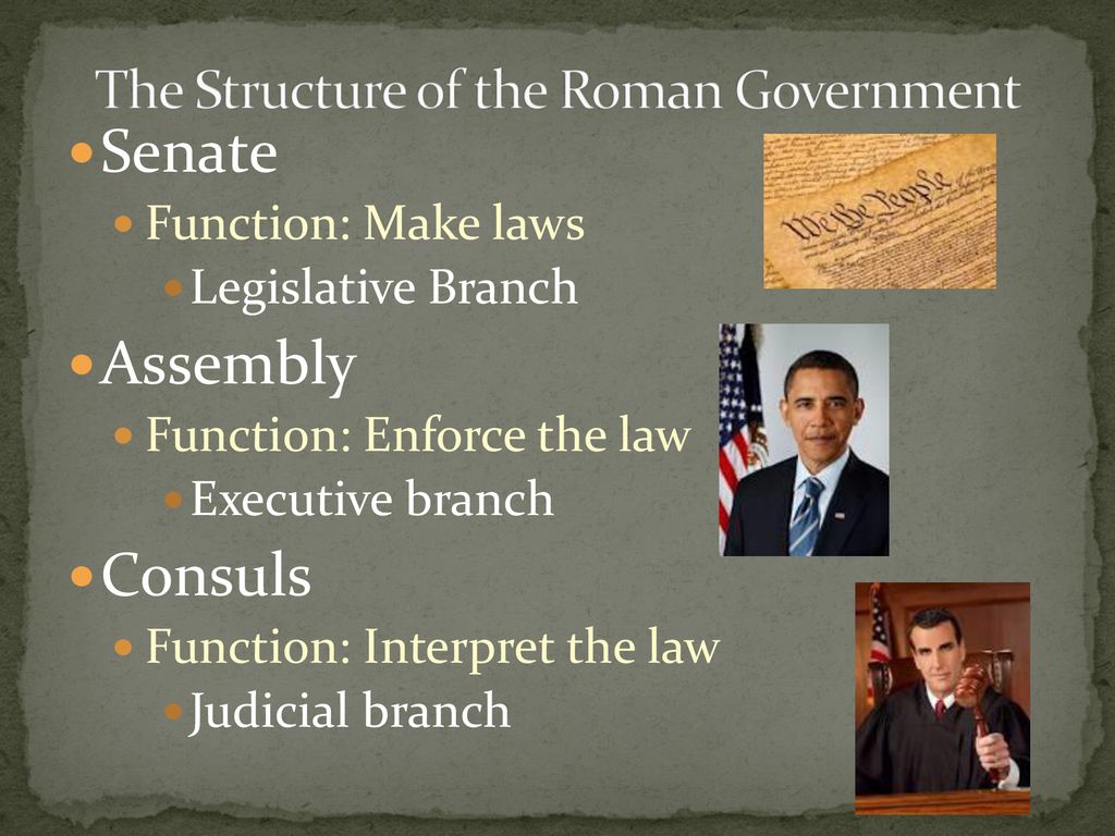 The Structure of the Roman Government