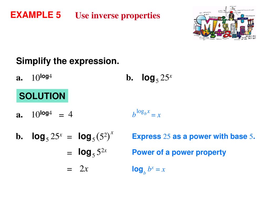 Evaluate logarithms and Graph Logarithmic Functions Lesson ppt download