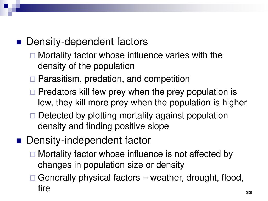 Density-dependent factors