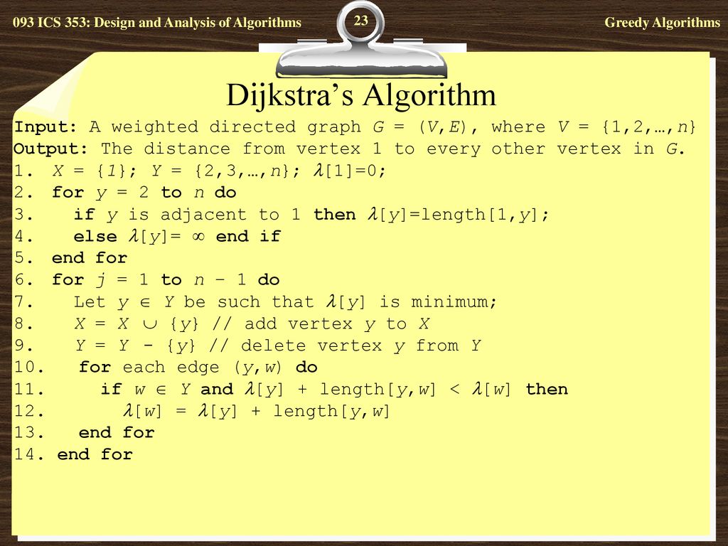 Ics 353 Design And Analysis Of Algorithms Ppt Download