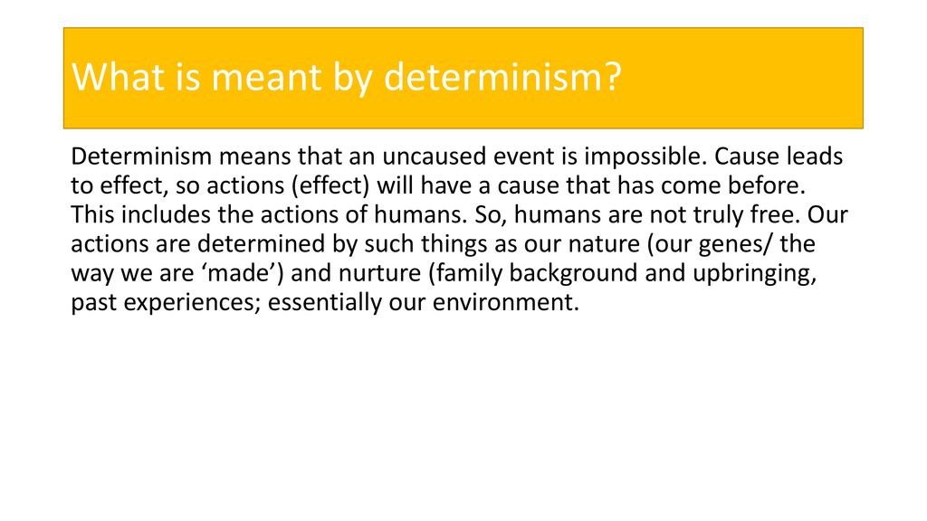 hard determinism definition