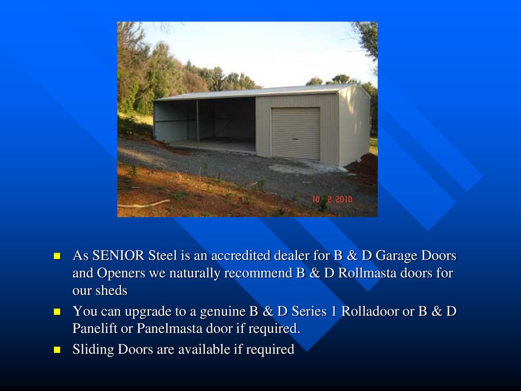 Senior Sheds A Division Of Senior Steel Ppt Download
