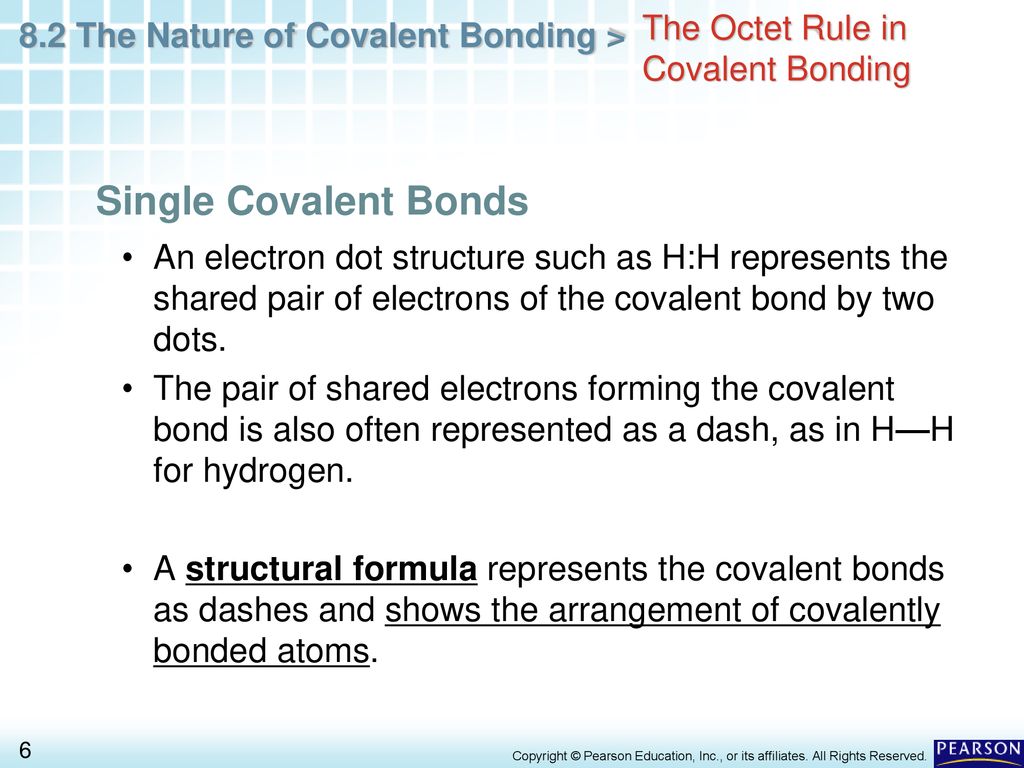 Chapter 8 Covalent Bonding 8.2 The Nature Of Covalent Bonding - Ppt 