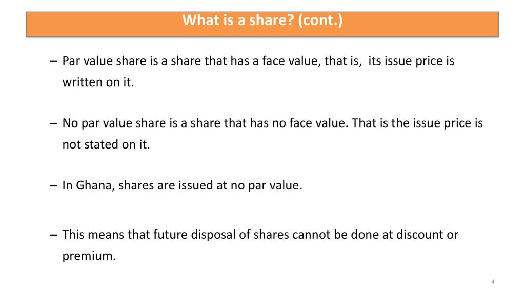 Financial Accounting Ii Pbac 301 Accounting For Shares And