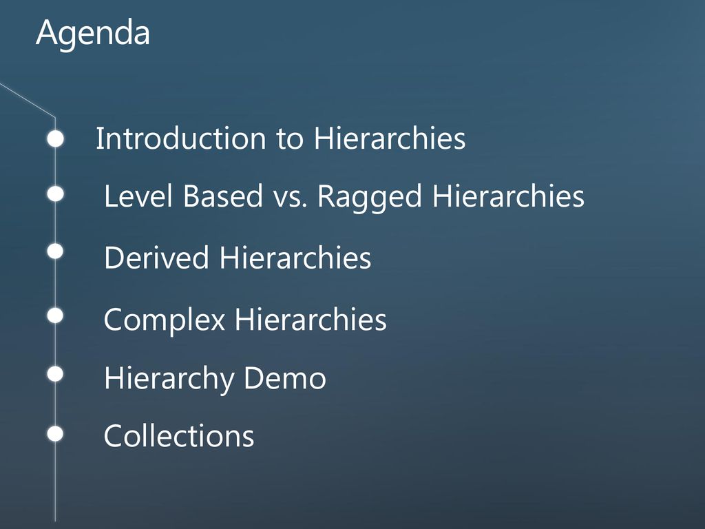 Hierarchies sql server 2012 tyler graham senior program manager ppt