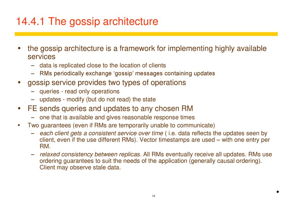 The gossip architecture
