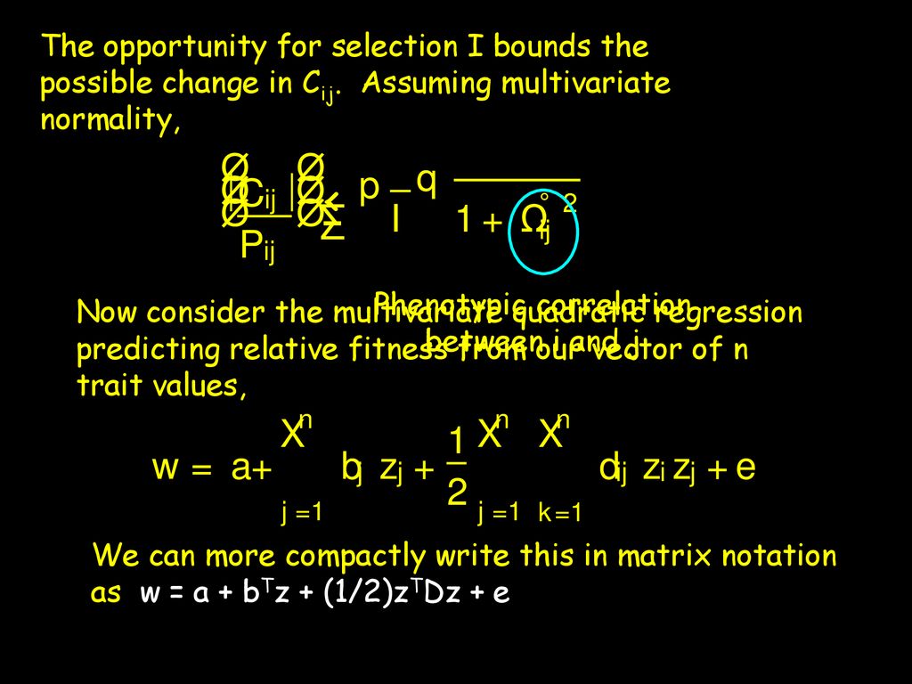 Measuring Multivariate Selection Ppt Download Measuring Multivariate Selection Ppt Download