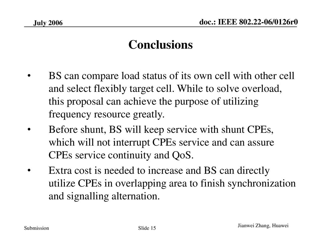 2006 March Conclusions.