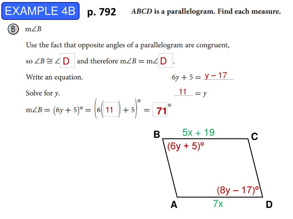 Mod 15 6 Properties Of Parallelograms Ppt Download