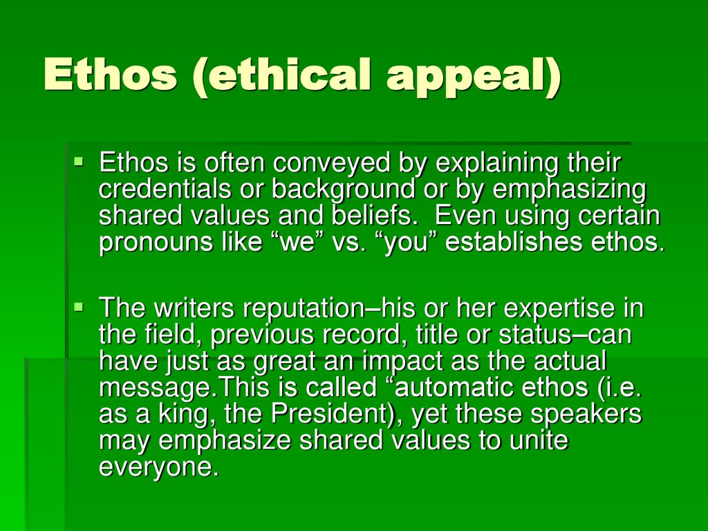 Rhetorical Appeals Ethos, Pathos and Logos.   ppt download