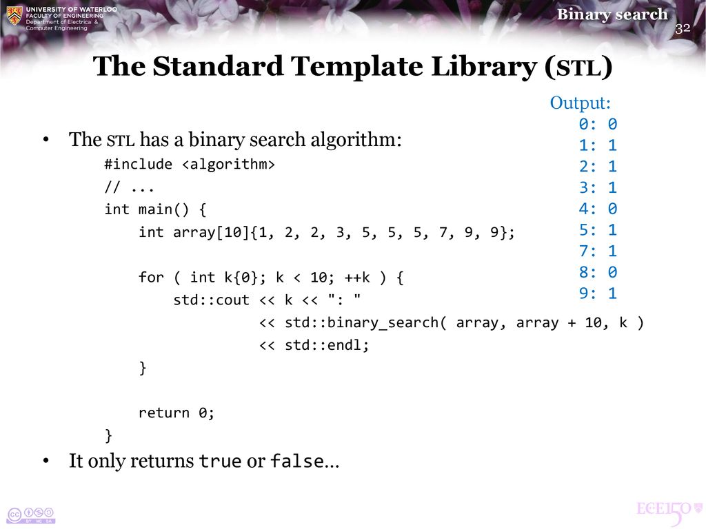 The Standard Template Library (stl)