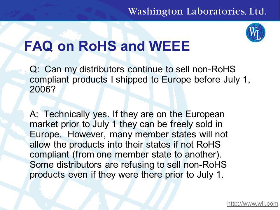 RoHS Guide in Electronics: RoHS, WEEE and Lead-Free FAQ