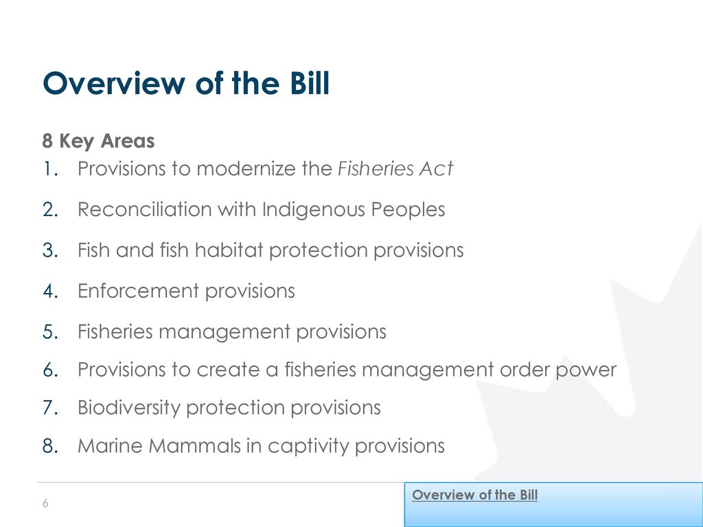 Overview of the Proposed Changes to the Fisheries Act - ppt download