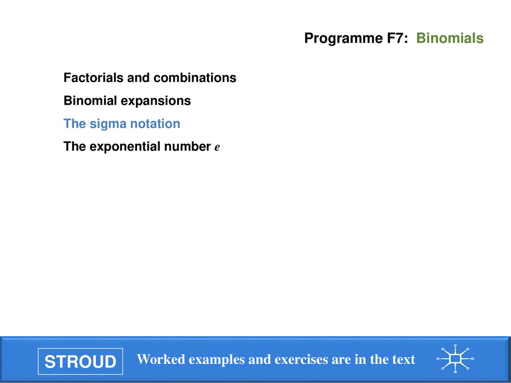 PROGRAMME F7 BINOMIALS. - ppt download