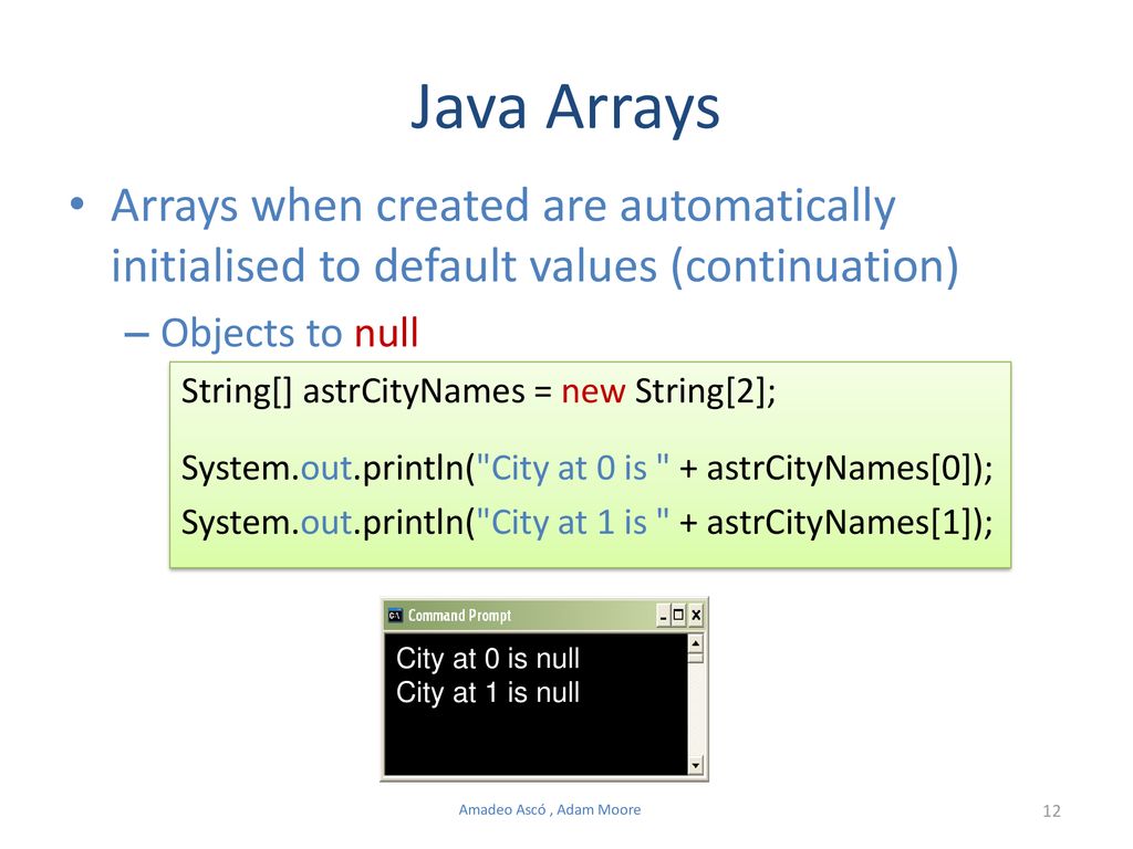 Arrays, Casting & User Defined Types - ppt download