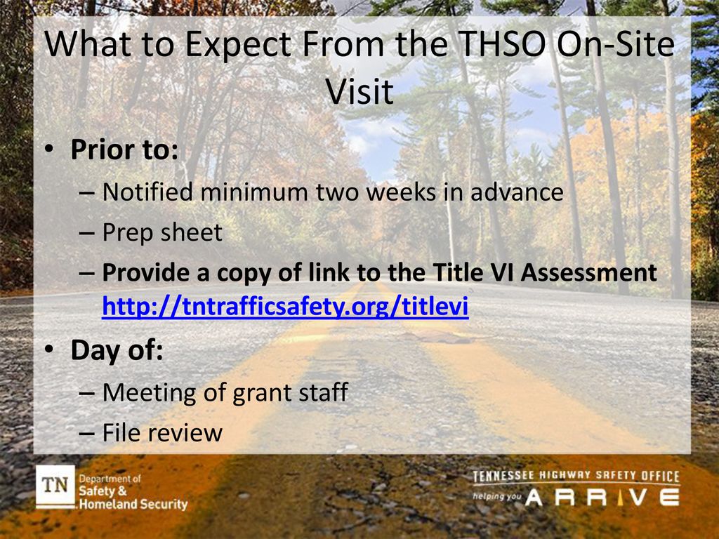 What to Expect From the THSO On-Site Visit