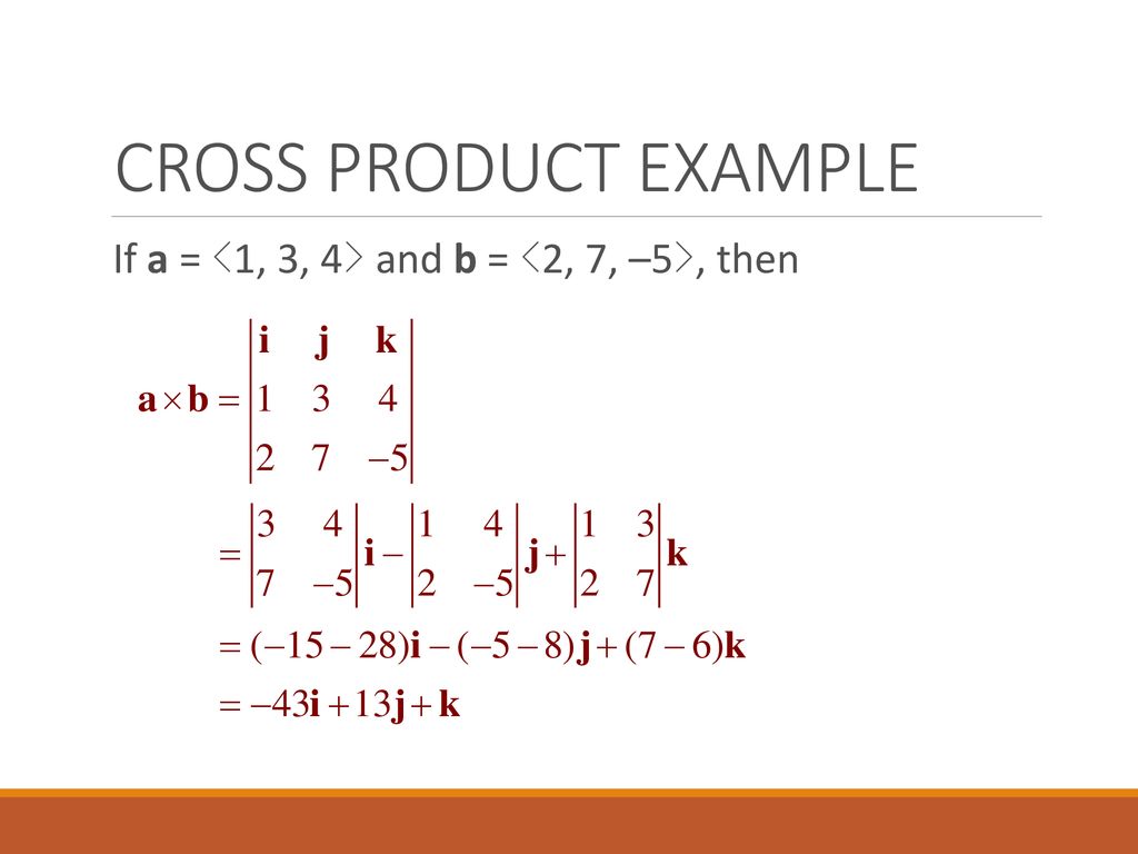 Lesson 81: The Cross Product of Vectors - ppt download