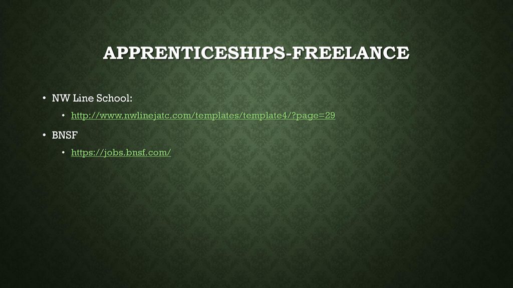 Apprenticeships-Freelance