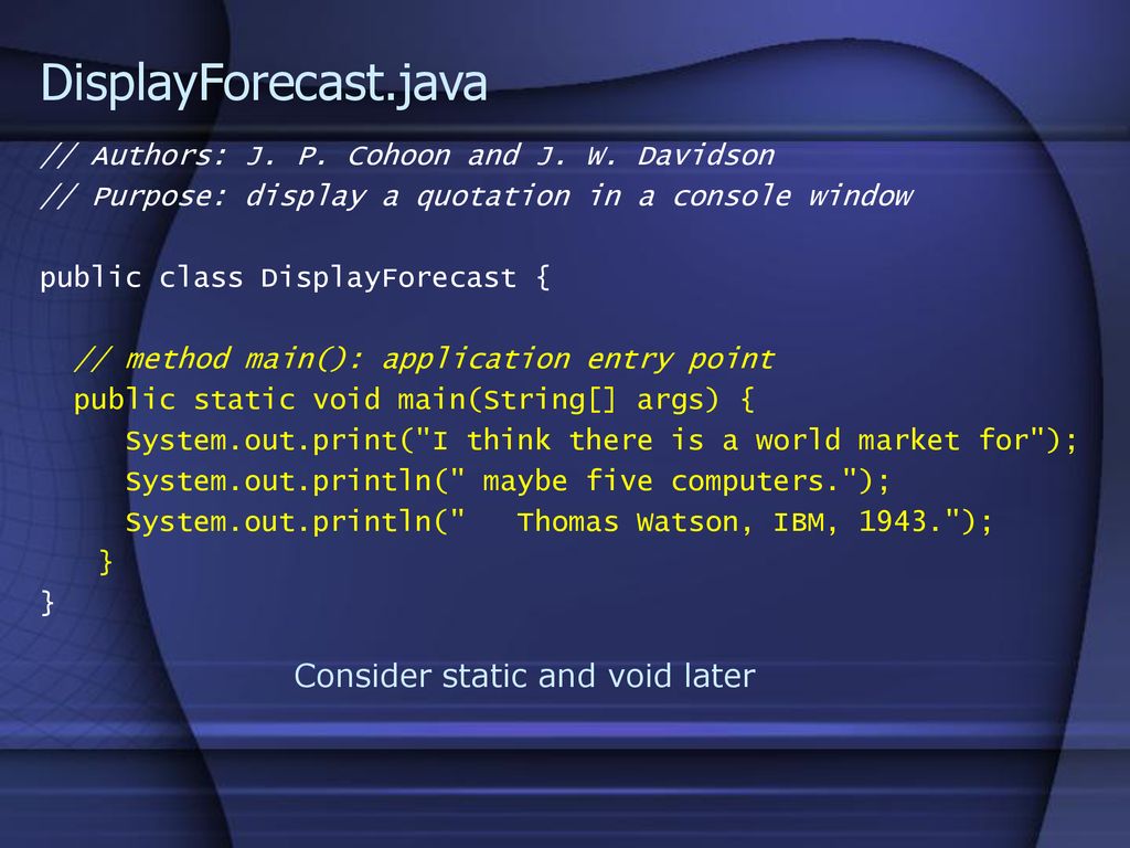 Java basics. - ppt download
