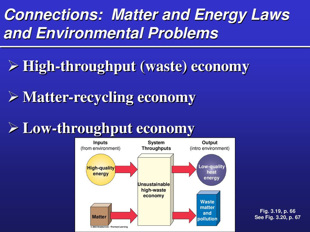 Connections: Matter and Energy Laws and Environmental Problems