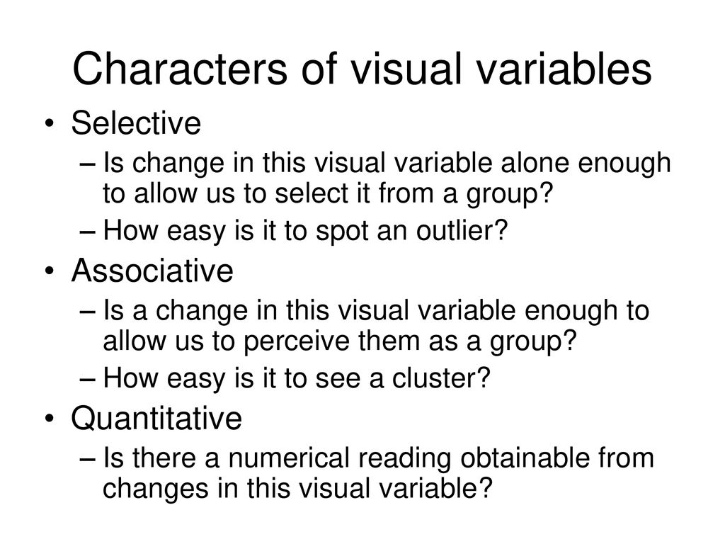 Visual variables [21]  Download Scientific Diagram