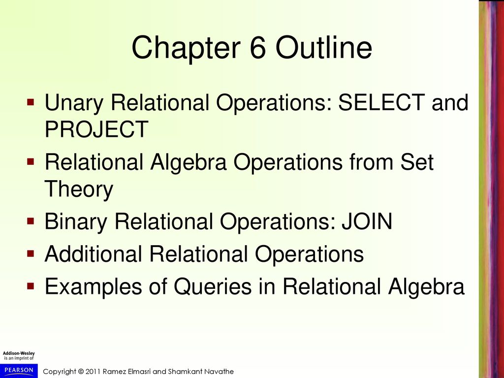 The relational algebra and relational calculus ppt download